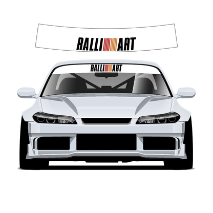 Ralliart sunstrip 140cm x 25cm