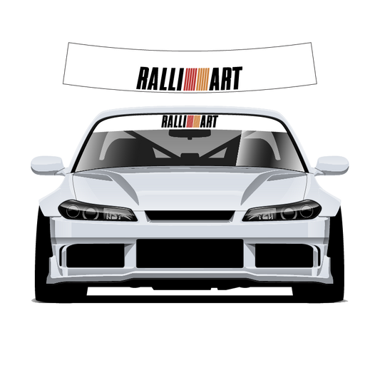 Ralliart sunstrip 140cm x 25cm