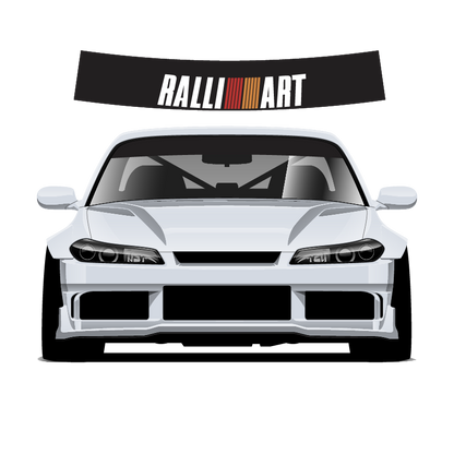 Ralliart sunstrip 140cm x 25cm