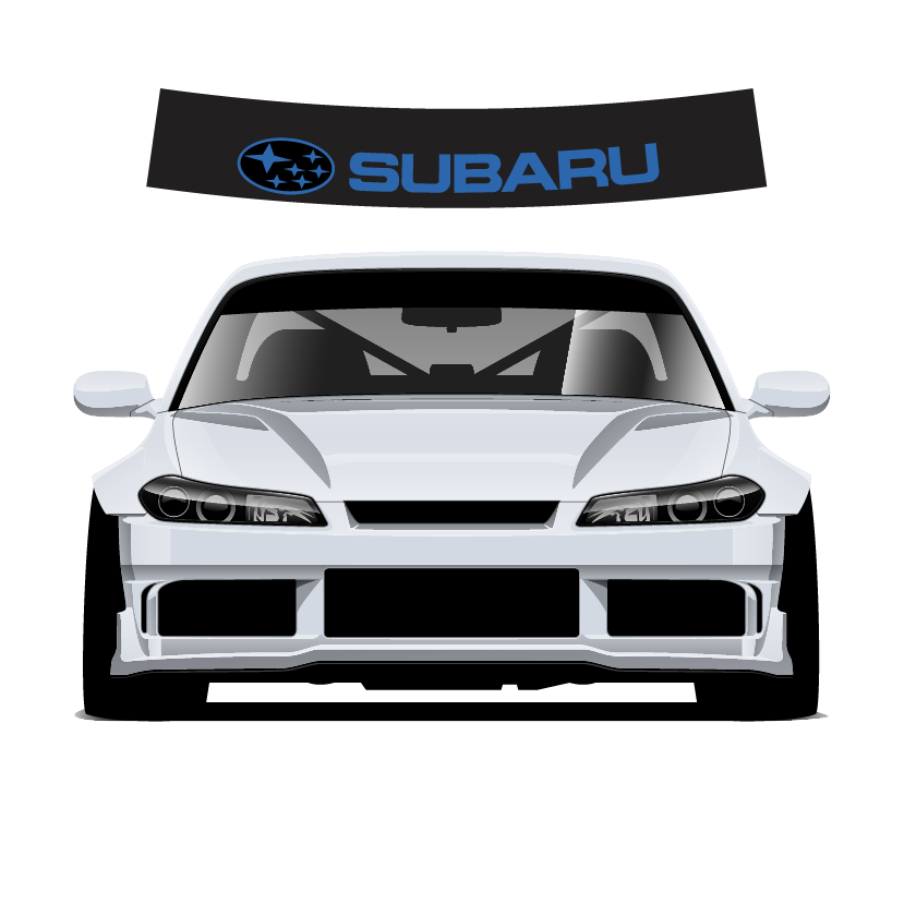 Subaru sun strip 140cm x 25cm