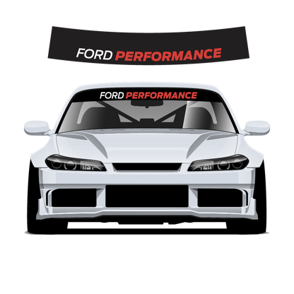 Ford Performance sun strip 140cm x 25cm