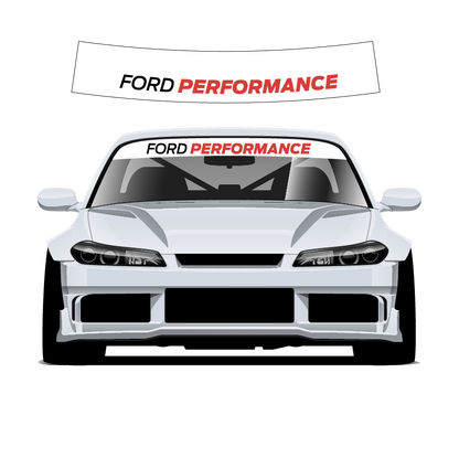 Ford Performance sun strip 140cm x 25cm