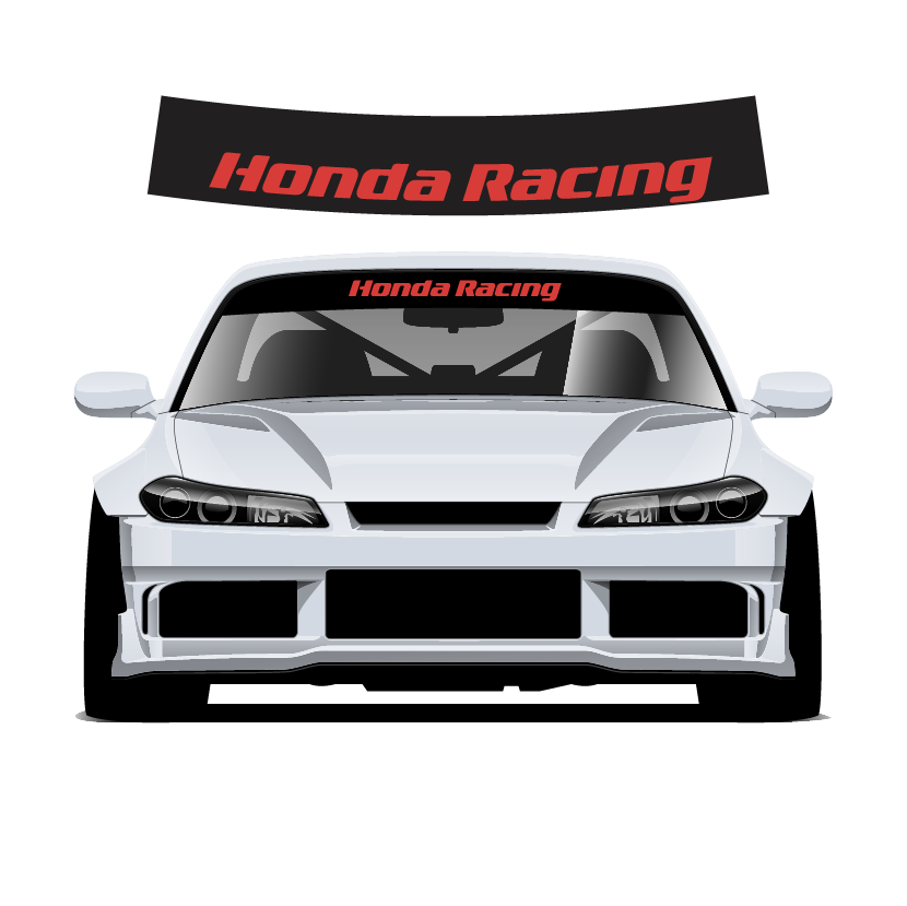 Honda racing sun strip 140x25cm