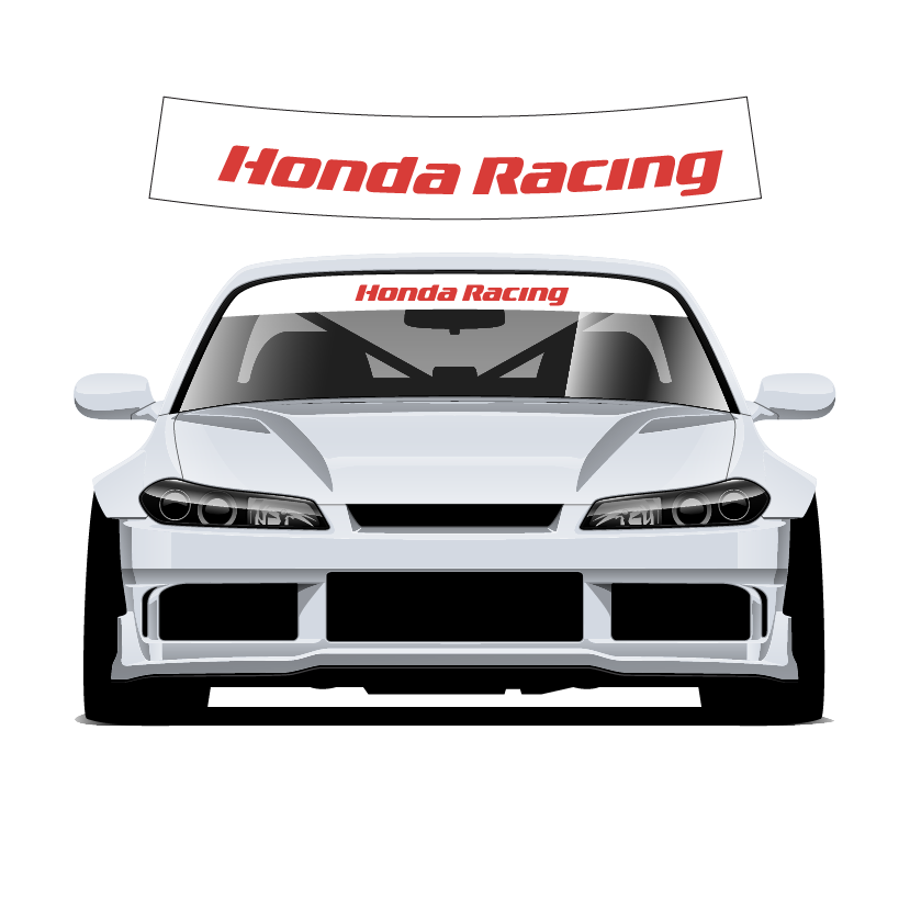 Honda racing sun strip 140x25cm