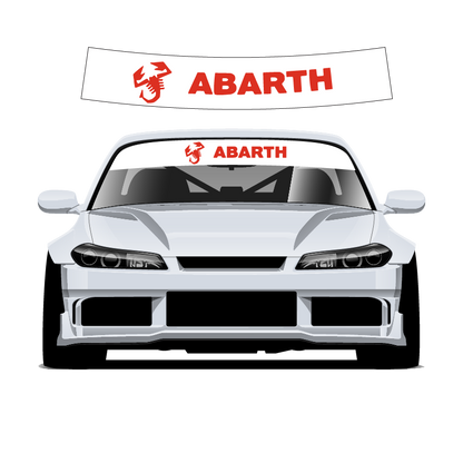 Abarth sun strips 140cm x25cm v2