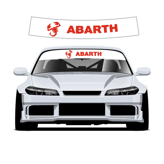 Abarth sun strips 140cm x25cm v2