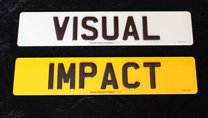 Number Plates standard uk size