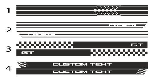 custom side stripes 200x10cm