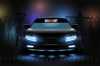 Ralliart sunstrip 140cm x 25cm