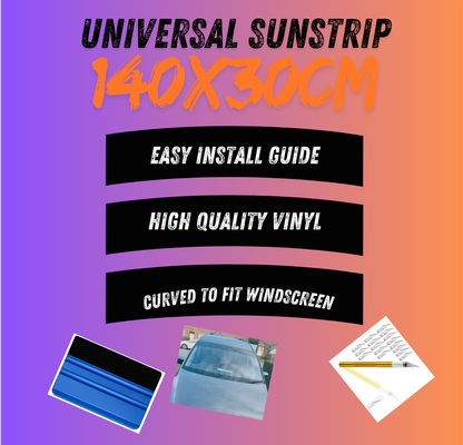 UNIVERSAL SUN STRIP WITH RAIN SENSOR CUT OUT 140CMX30CM